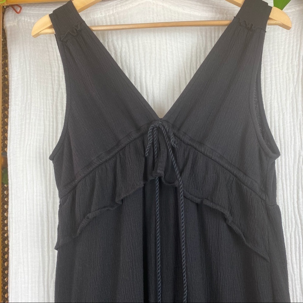 SANCTUARY DELPHINA TIERED BLACK MAXI DRESS - Picture 8 of 15